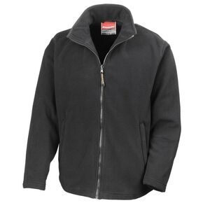 Result Mens Horizon Micro High Density Compact Fleece Jacket / Black